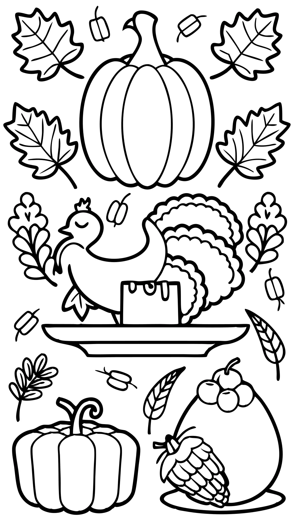 thanksgiving printable coloring pages